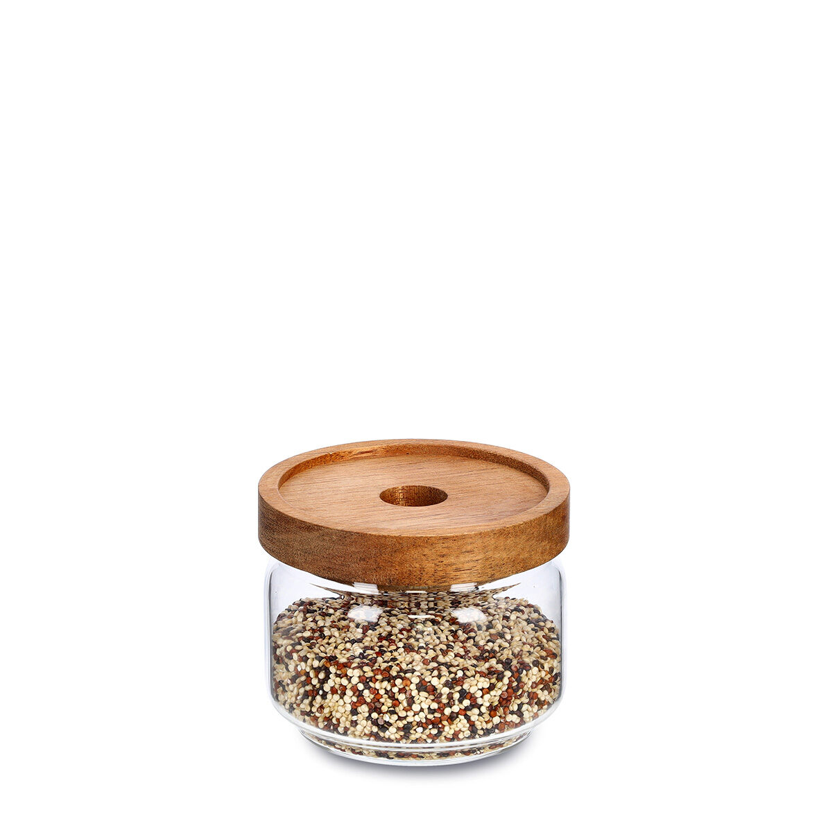 zeller-present-k-che-vorratsglas-akaziendeckel-260-ml-borosilikat image 3