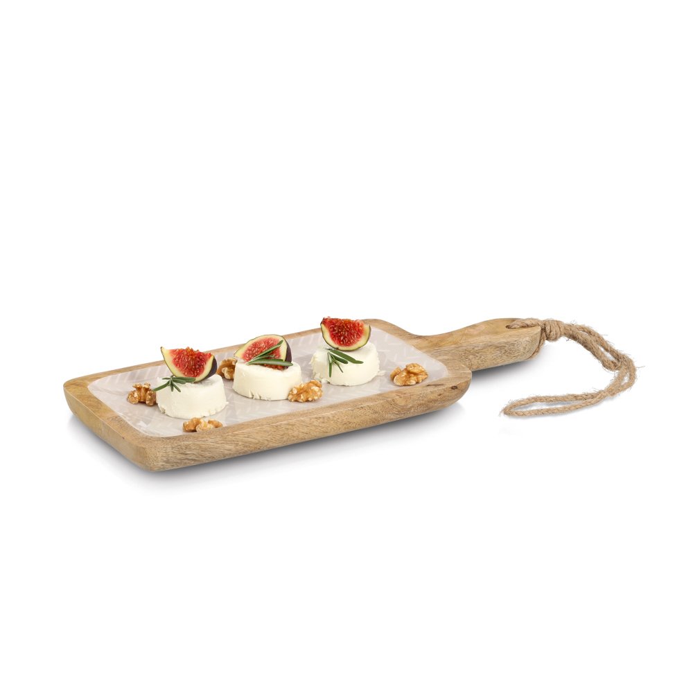 zeller-present-k-che-servierbrett-mangoholz-beige image 2