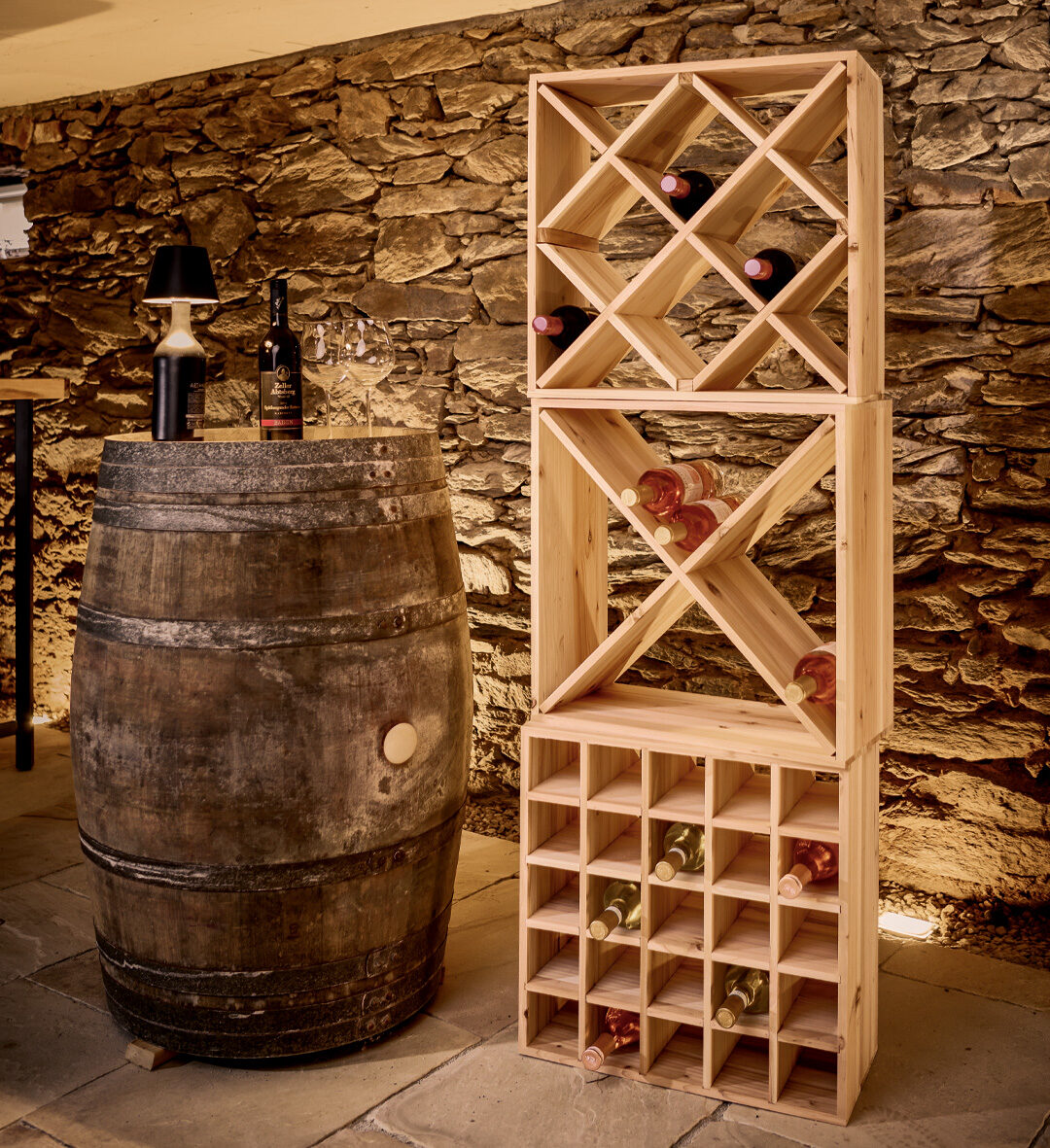 zeller-present-home-living-weinregal-nadelholz-stapelbar image 4