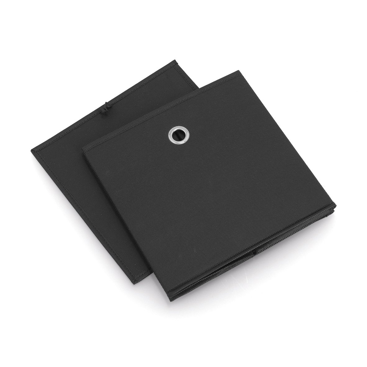zeller-present-home-aufbewahrungsbox-vlies-schwarz-faltbar image 2