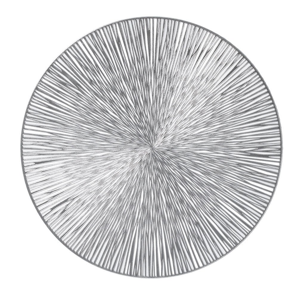 zeller-present-table-platzset-silber-kunststoff-abwischbar image 1