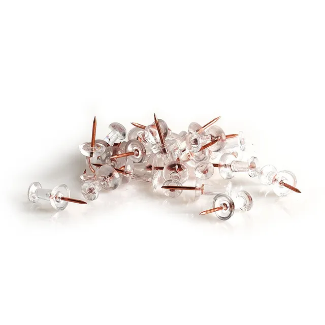 zeller-present-office-push-pins-set-25-tlg-ros-gold image 1