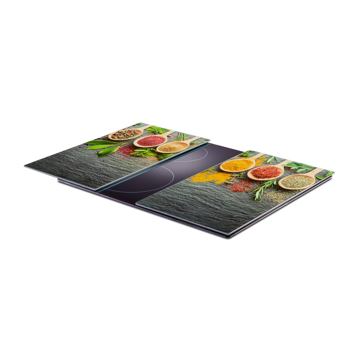 zeller-present-k-che-herdabdeckplatten-set-spices-glas-2-tlg image 2