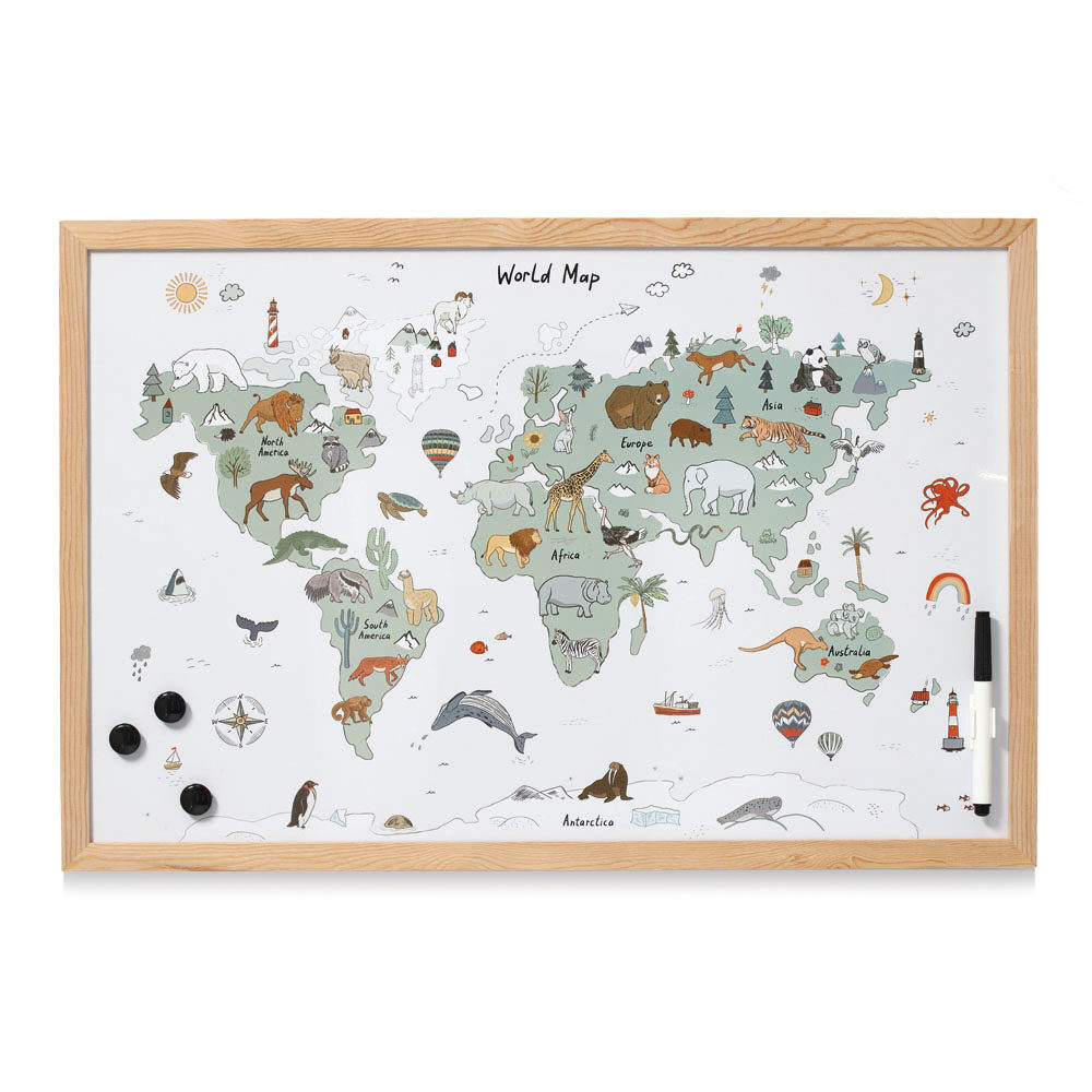 zeller-present-office-magnettafel-weltkarte-metall image 1
