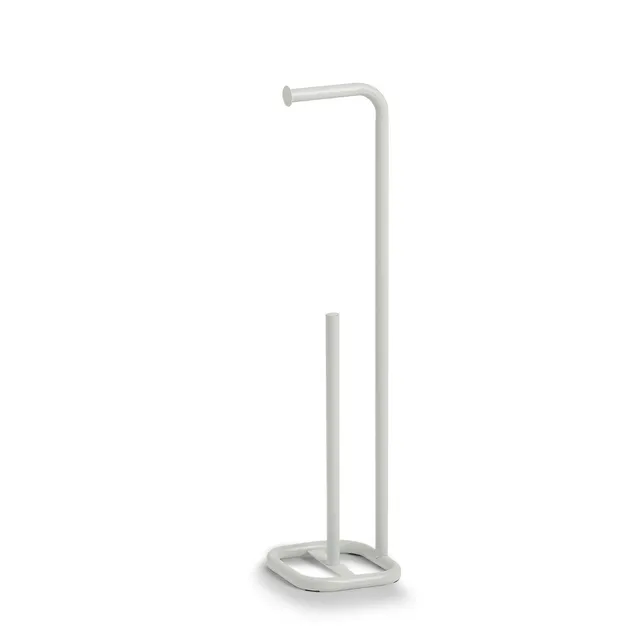 zeller-present-bad-wc-rollenhalter-metall-wei-freistehend image 1