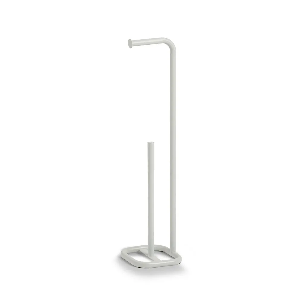 zeller-present-bad-wc-rollenhalter-metall-wei-freistehend image 1
