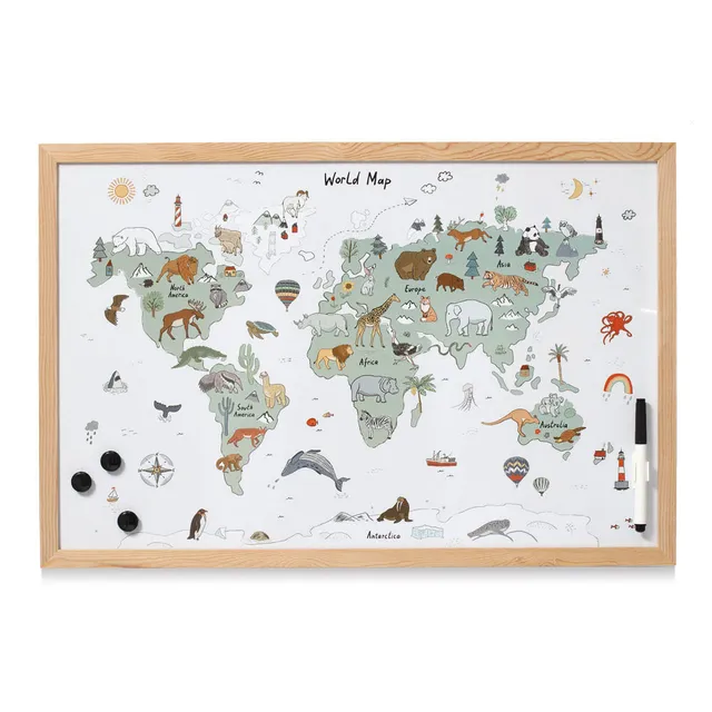 zeller-present-office-magnettafel-weltkarte-metall image 1