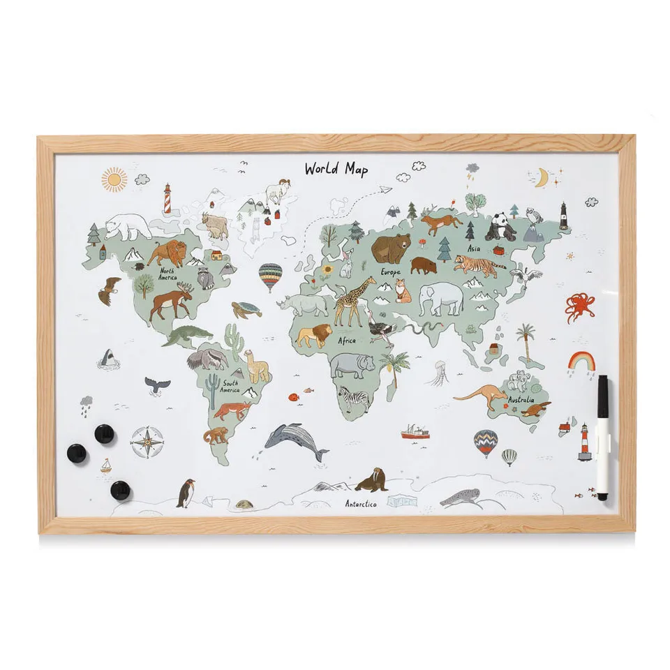 zeller-present-office-magnettafel-weltkarte-metall image 1