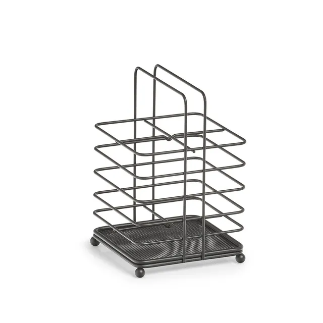zeller-present-utensilienhalter-metall-schwarz-industrial image 1