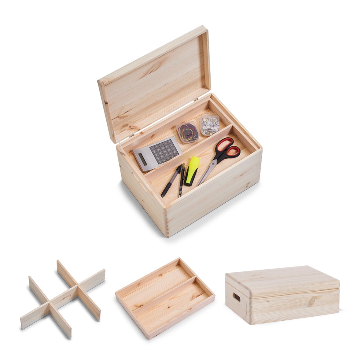 zeller-present-k-che-allzweckkisten-set-holz-3-tlg-mit-deckel image 1
