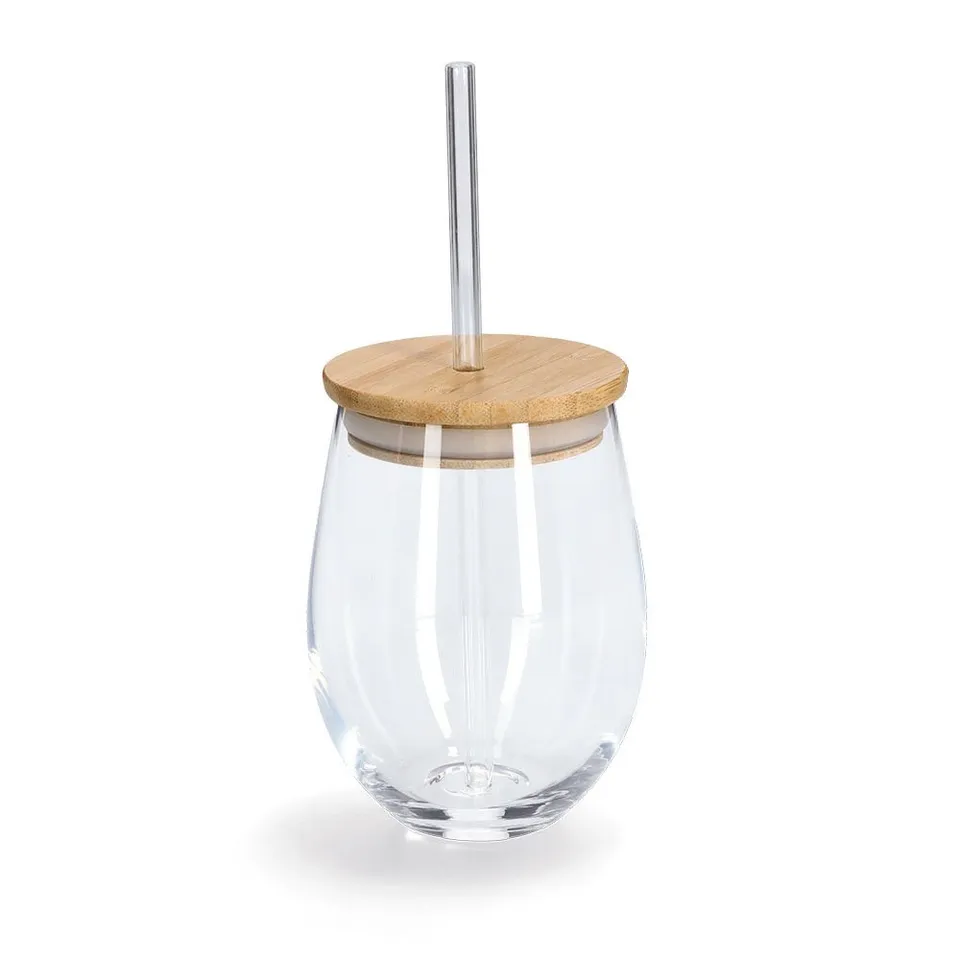 zeller-present-k-che-trinkglas-mit-bambusdeckel-und-strohhalm-500-ml image 1