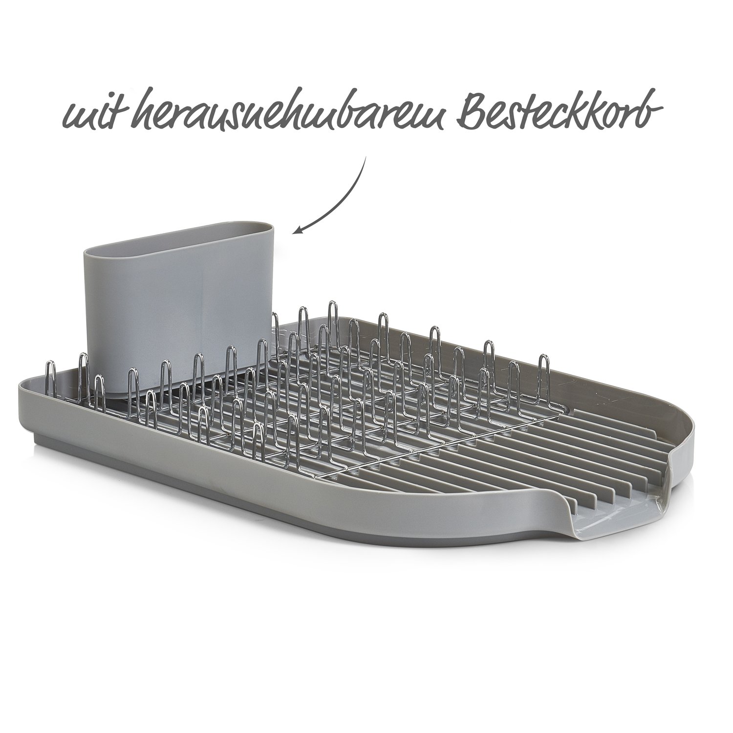 zeller-present-k-che-geschirrabtropfst-nder-metall-grau-2 image 3
