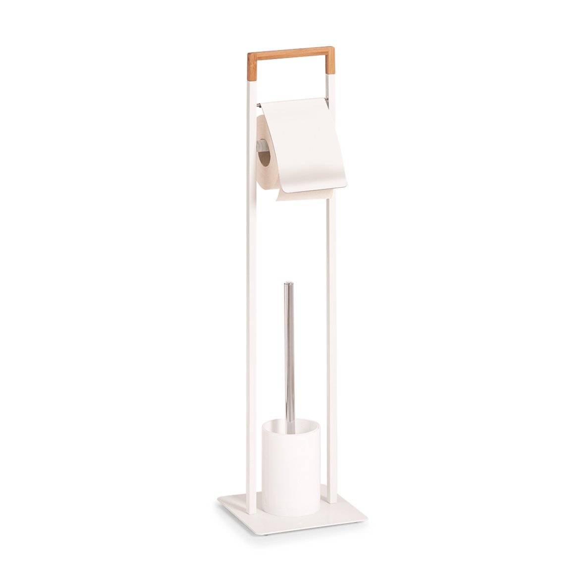 zeller-present-bad-wc-garnitur-metall-bambus-wei image 1