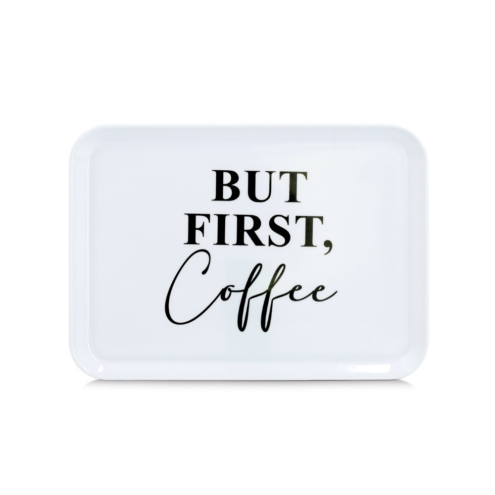 zeller-present-table-melamintablett-but-first-coffee-serviertablett image 3