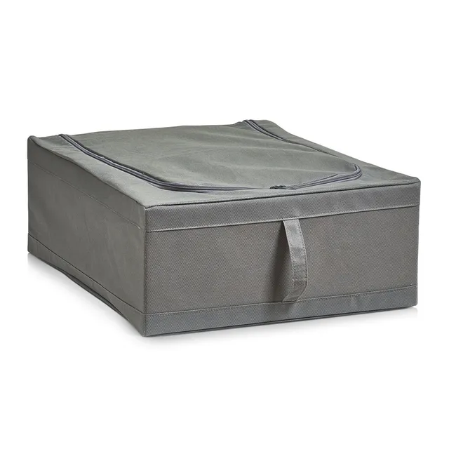 zeller-present-home-aufbewahrungsbox-vlies-grau-mit-deckel image 1