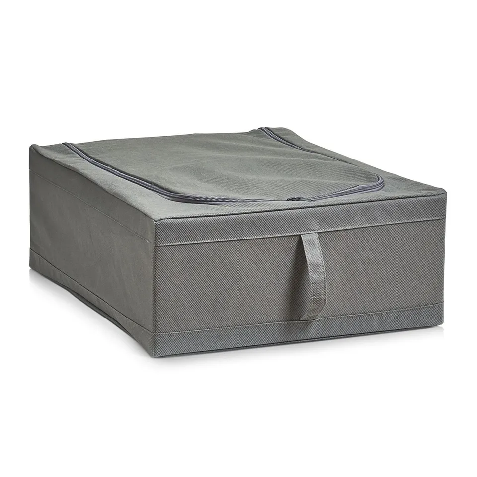 zeller-present-home-aufbewahrungsbox-vlies-grau-mit-deckel image 1