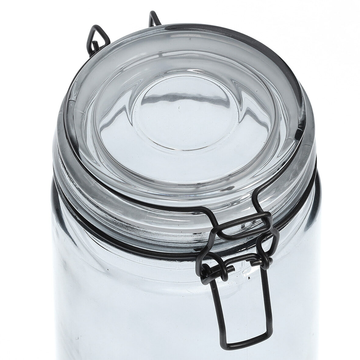 zeller-present-vorratsglas-b-gelverschluss-1000-ml-grau-glas image 4
