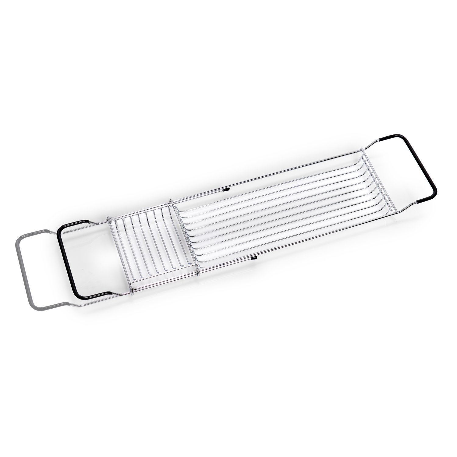 zeller-bad-badewannenablage-metall-ausziehbar-verchromt image 2