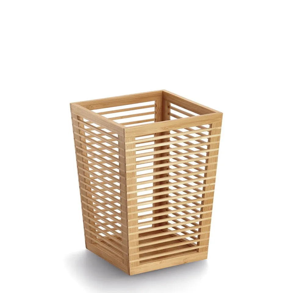 zeller-office-papierkorb-bambus-lamellen-m-lleimer-b-ro-bad image 1