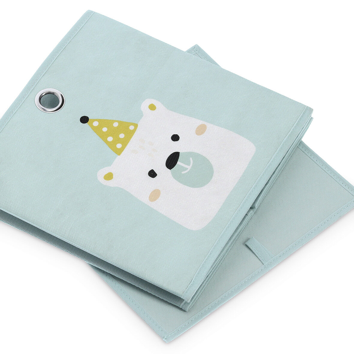 zeller-present-home-aufbewahrungsbox-icebear-mint-28-cm image 3