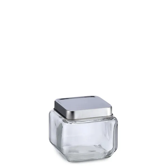 zeller-present-k-che-vorratsglas-700-ml-edelstahldeckel image 1