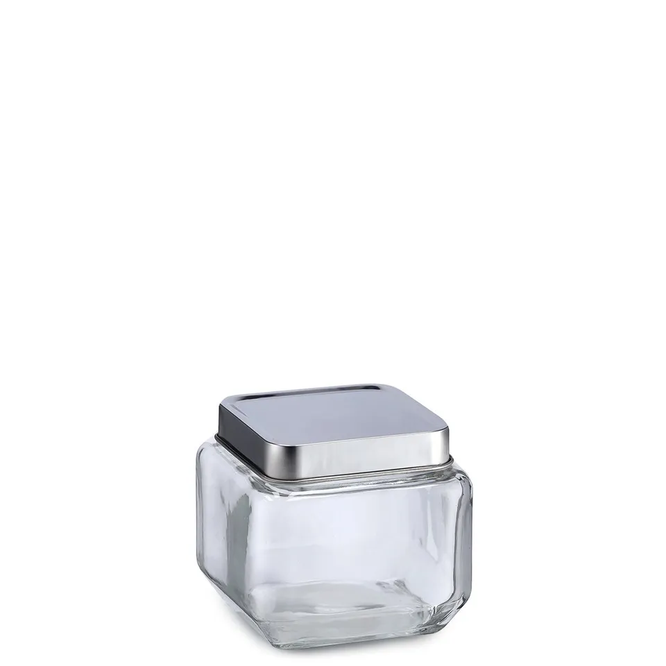 zeller-present-k-che-vorratsglas-700-ml-edelstahldeckel image 1
