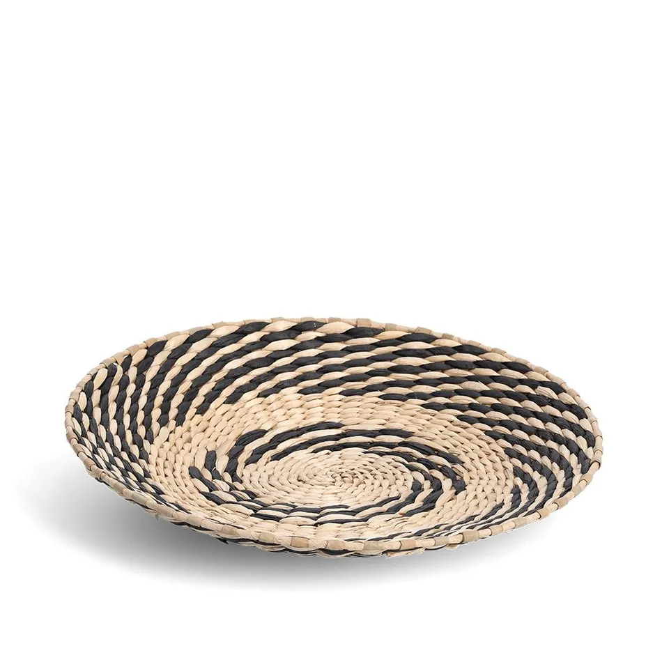 zeller-present-k-che-dekoteller-papier-rohrkolbengeflecht-natur image 1