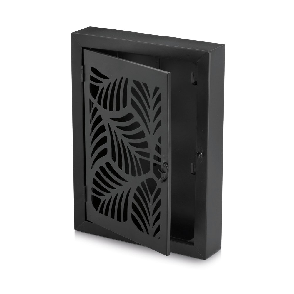 zeller-present-home-schluesselkasten-leaves-metall-schwarz image 4
