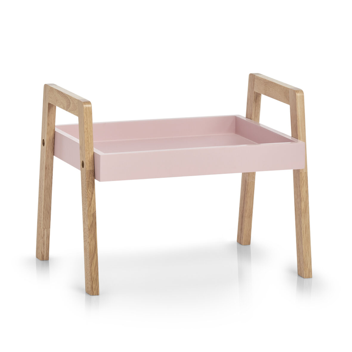 zeller-present-home-living-stapelregal-holz-mdf-rosa image 1