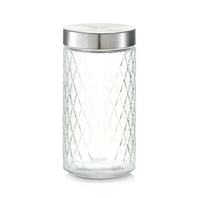 zeller-present-k-che-vorratsglas-raute-1500-ml-mit-metalldeckel image 1