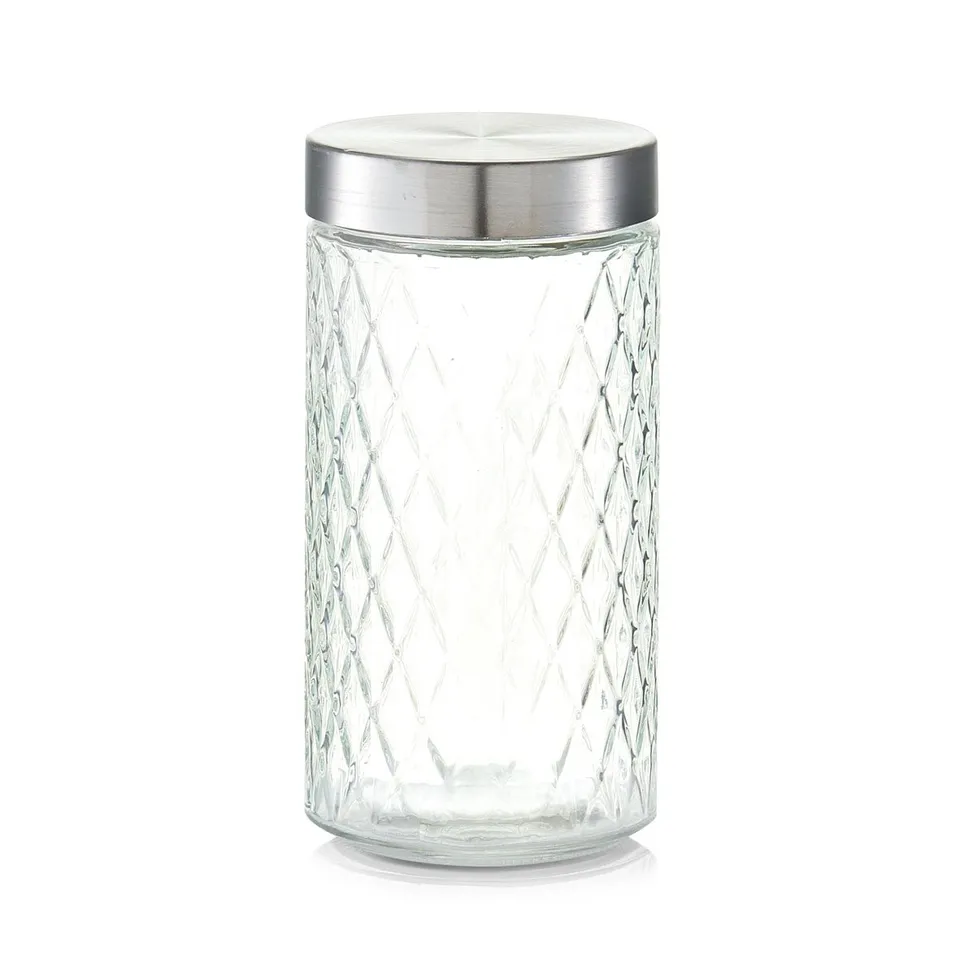 zeller-present-k-che-vorratsglas-raute-1500-ml-mit-metalldeckel image 1