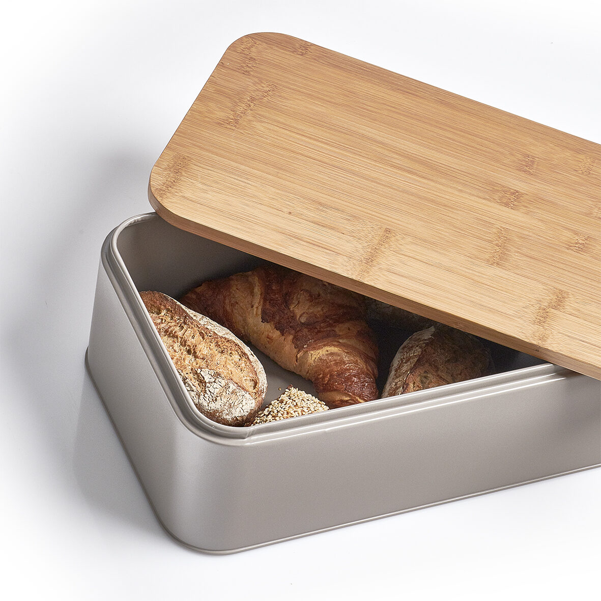 zeller-present-k-che-brotkasten-metall-matt-taupe image 2
