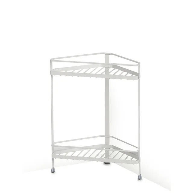 zeller-present-home-living-eckregal-metall-wei-2-ebenen image 1