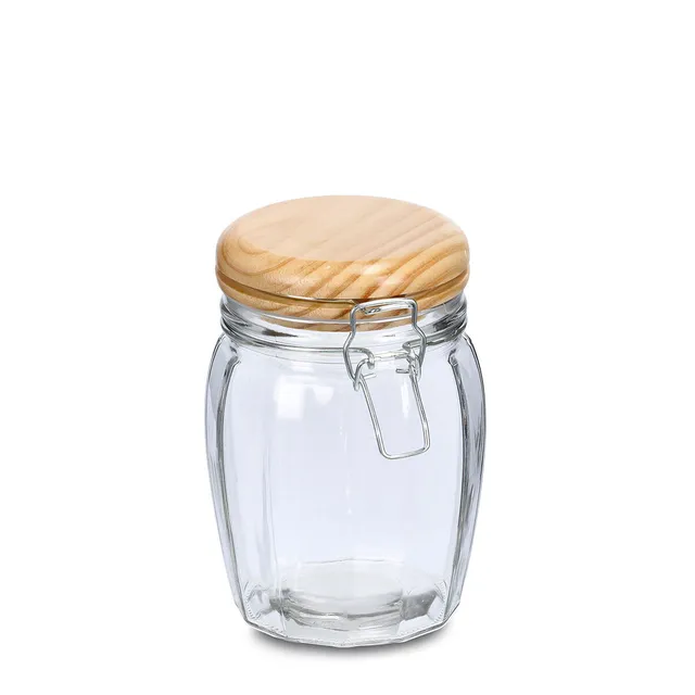 zeller-present-k-che-vorratsglas-b-gelverschluss-820-ml-kiefer-glas image 1