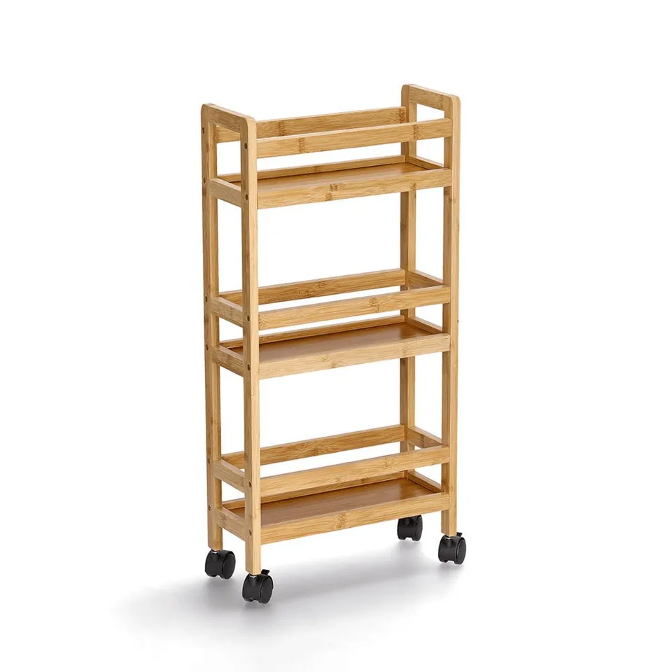 zeller-present-nischen-rollwagen-bambus-mdf-3-etagen image 1