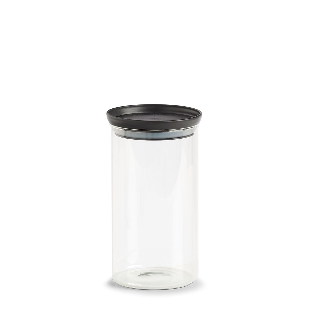 zeller-present-k-che-vorratsglas-950-ml-schwarz-glasbeh-lter image 1