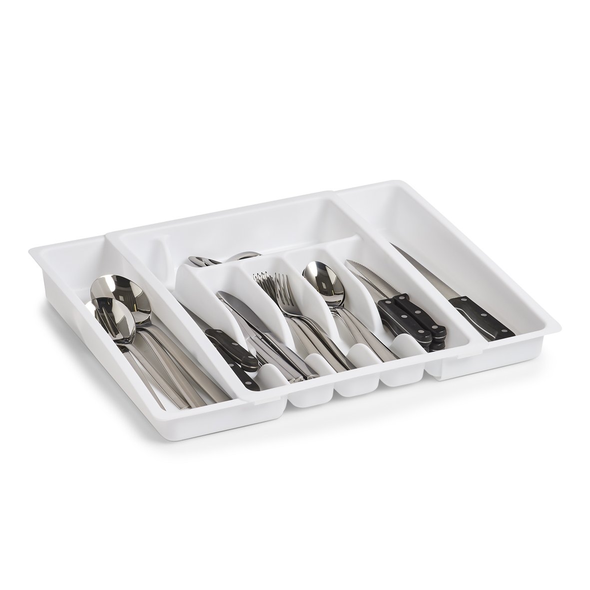 zeller-present-k-che-besteckkasten-ausziehbar-wei-kunststoff image 4