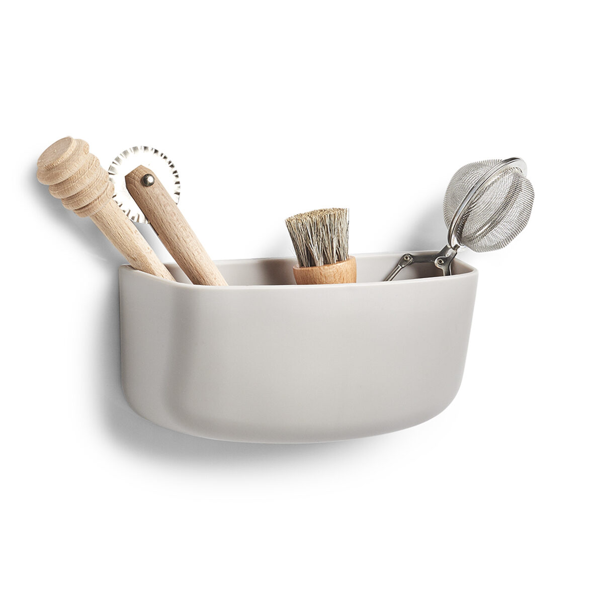 zeller-present-home-living-utensilienhalter-kunststoff-grau-2-f-cher image 4