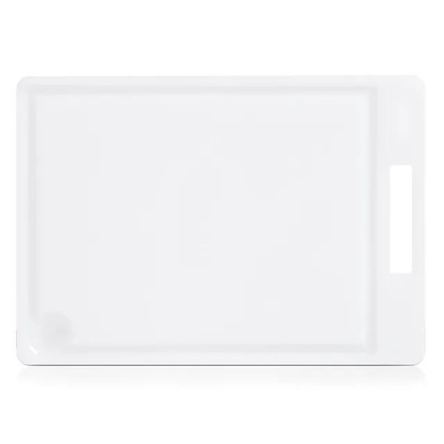 zeller-present-k-che-schneidebrett-kunststoff-wei-mit-saftrille image 1