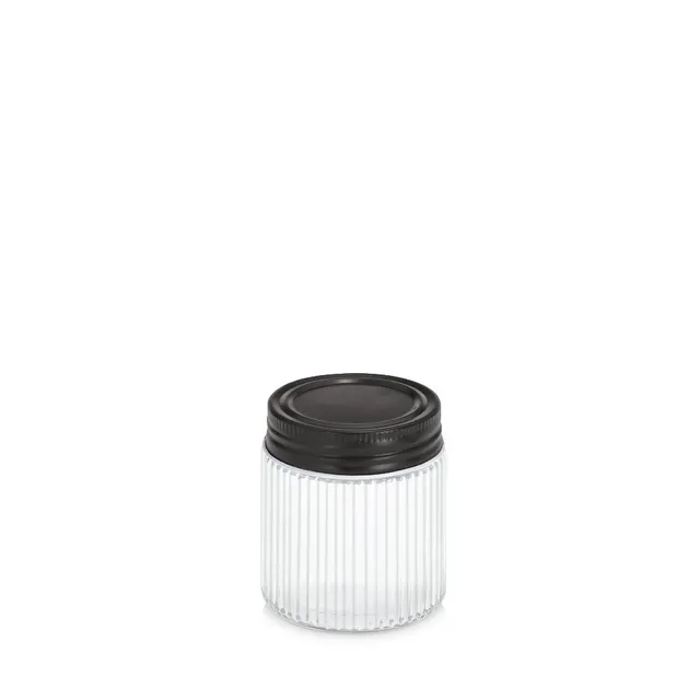 zeller-present-k-che-vorratsglas-metalldeckel-120-ml-riffel image 1