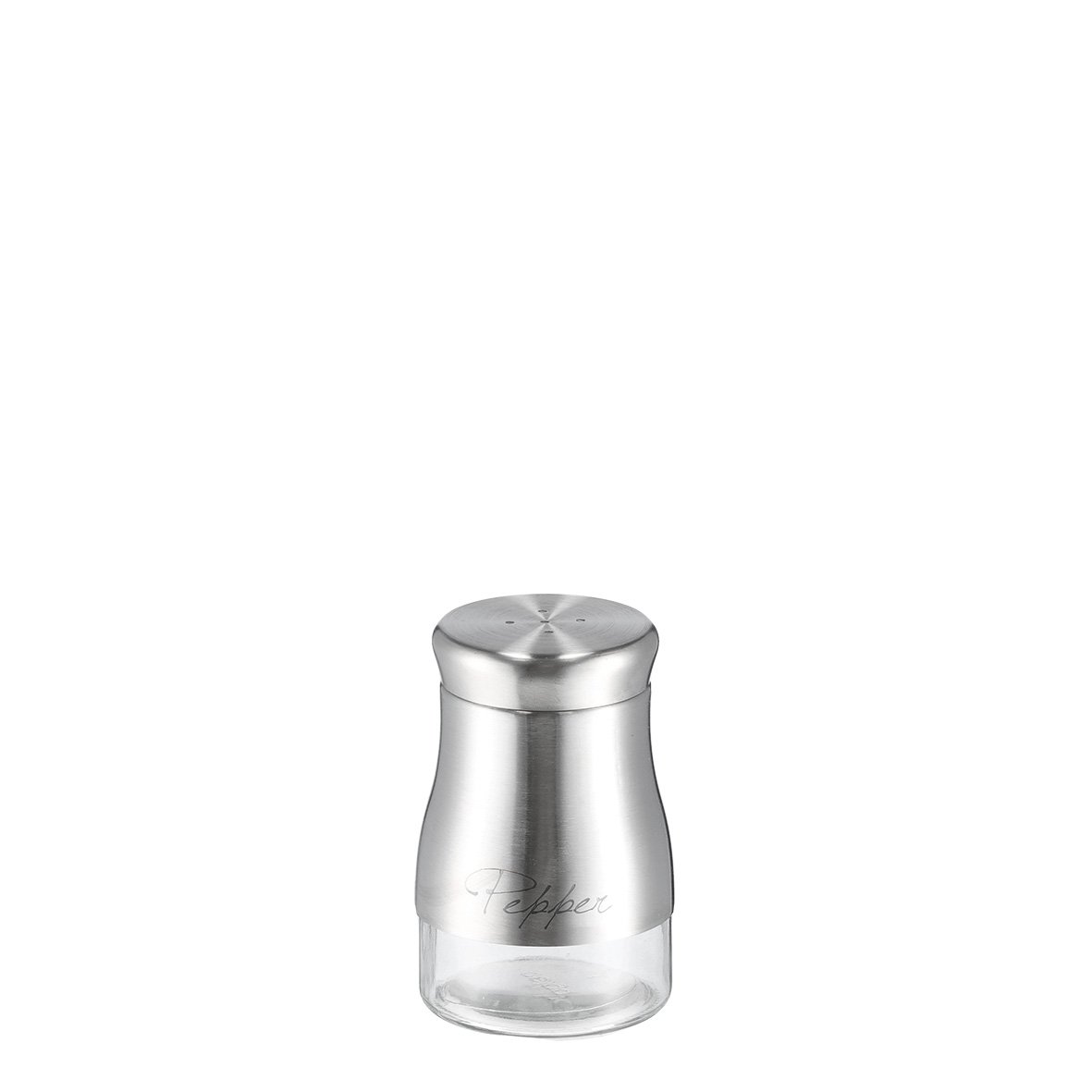 zeller-present-k-che-pfefferstreuer-pepper-glas-edelstahl image 1