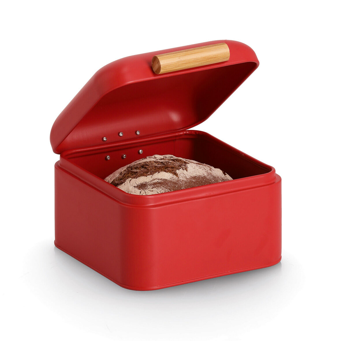 zeller-present-brotkasten-metall-bambus-rot-retro image 4