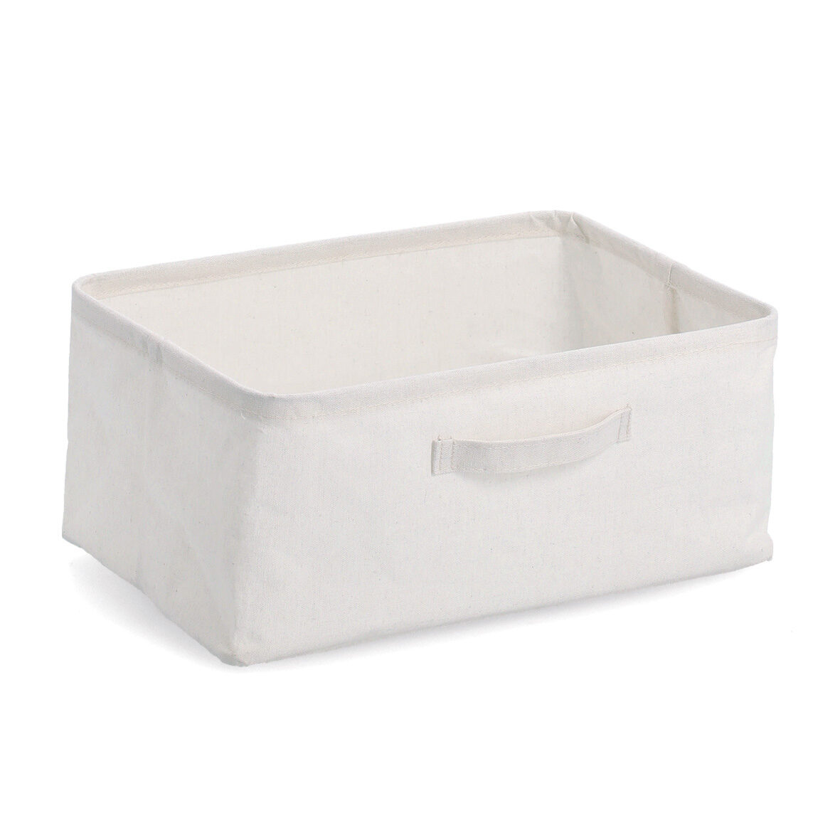 zeller-home-living-aufbewahrungsbox-creme-faltbar-stoff image 1