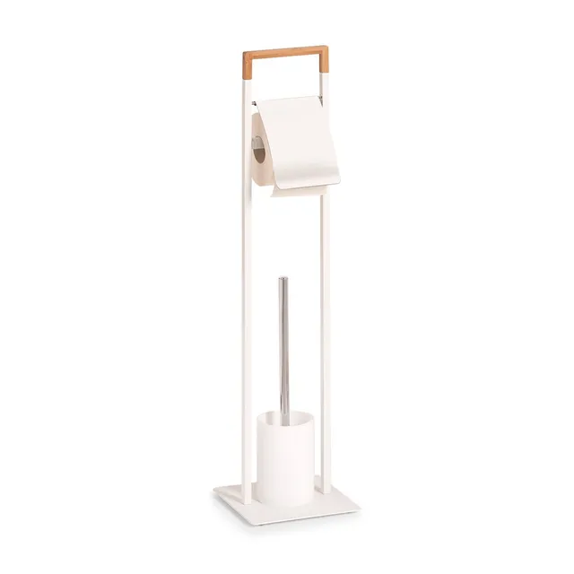 zeller-present-bad-wc-garnitur-metall-bambus-wei image 1
