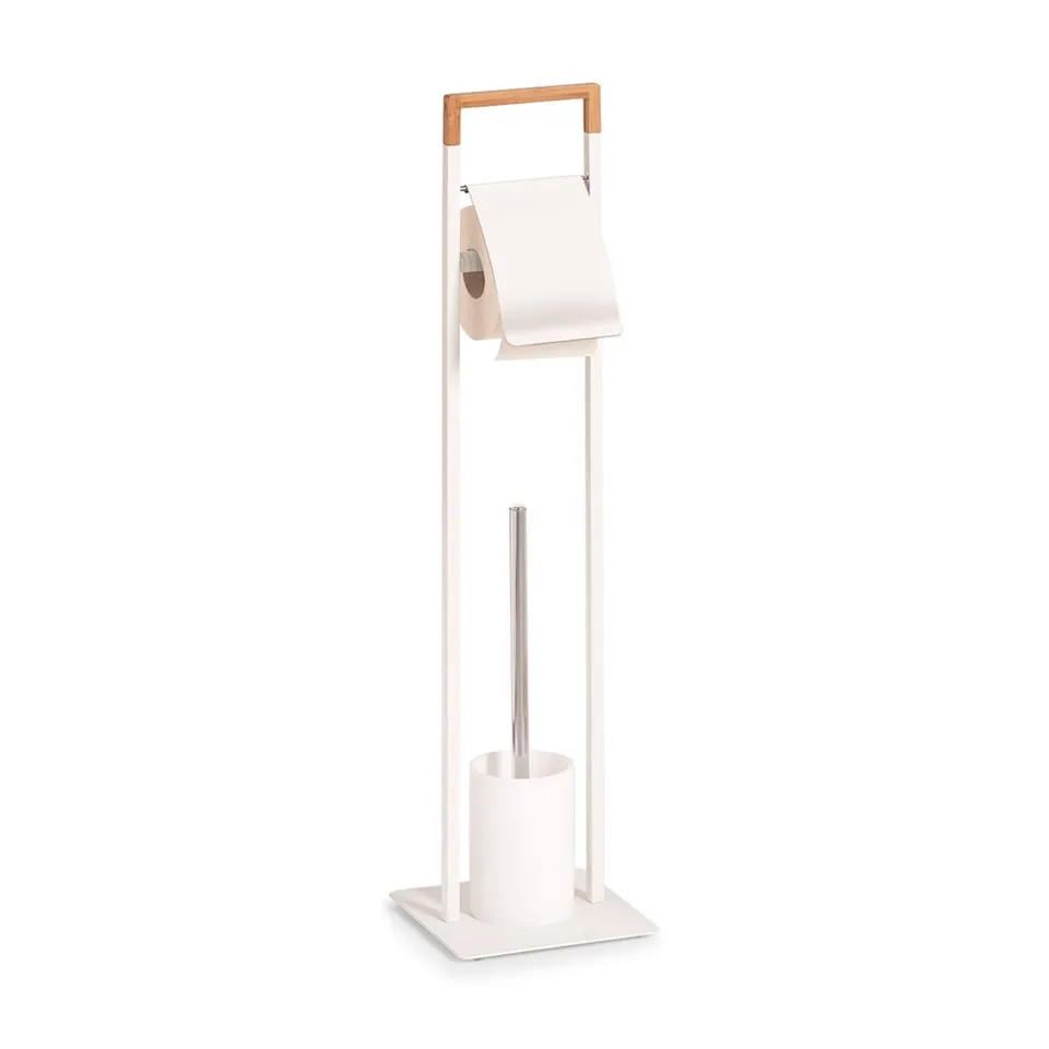 zeller-present-bad-wc-garnitur-metall-bambus-wei image 1