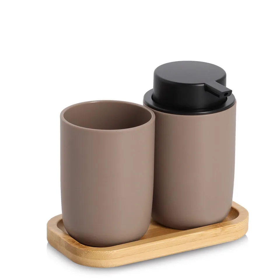 zeller-present-home-living-bad-accessoires-set-3-tlg-schwarz image 1
