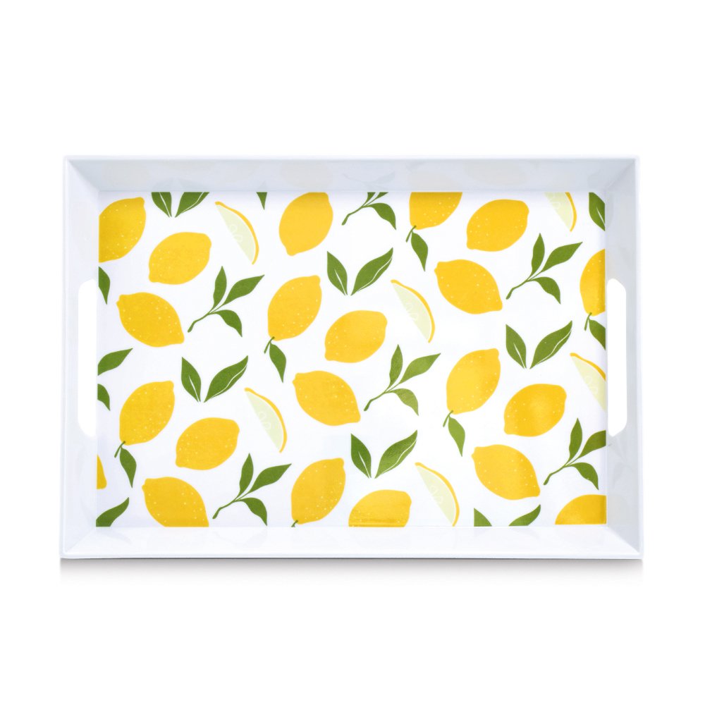 zeller-present-table-melamintablett-lemons-zitronen-print image 2