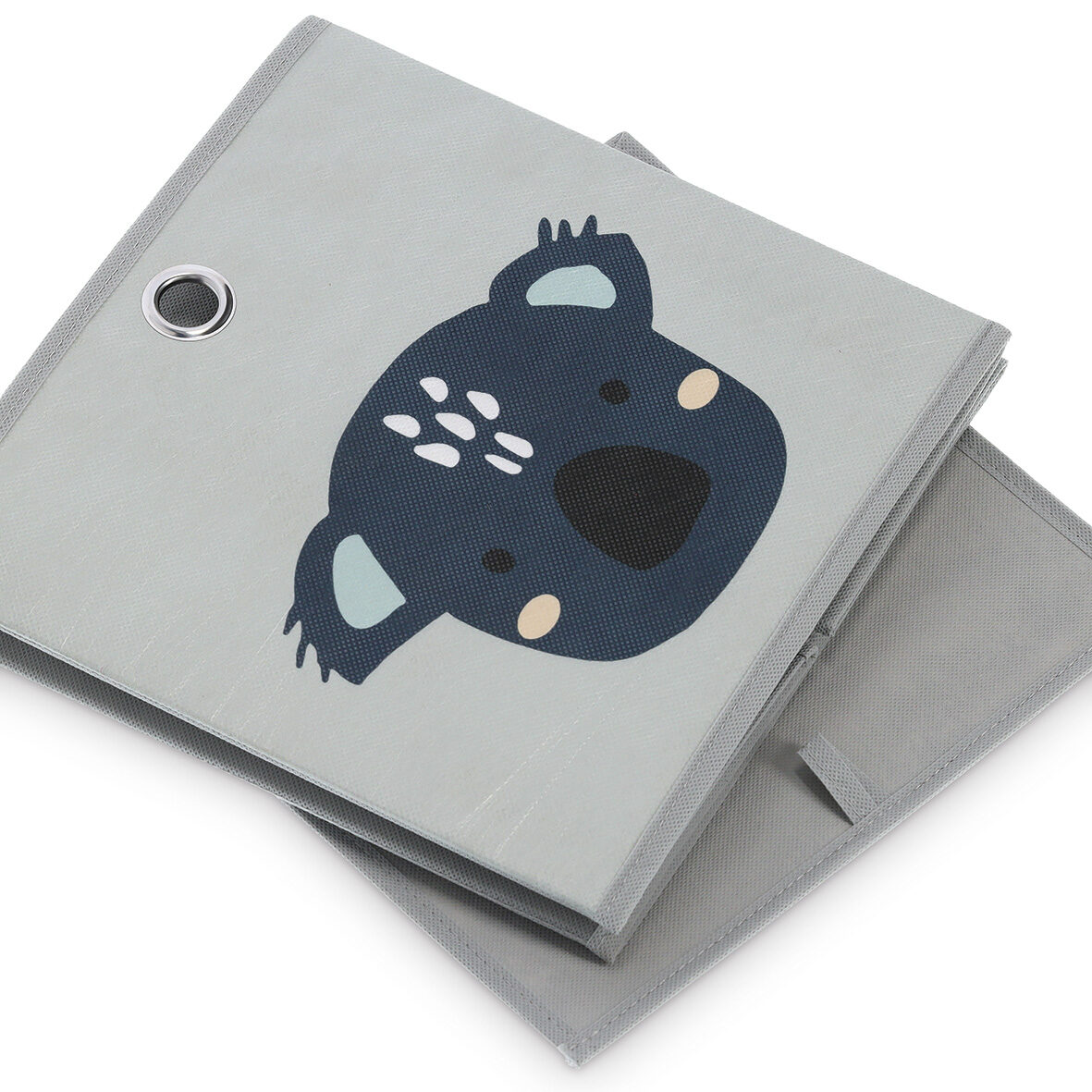 zeller-present-koala-aufbewahrungsbox-vlies-grau-faltbar image 3