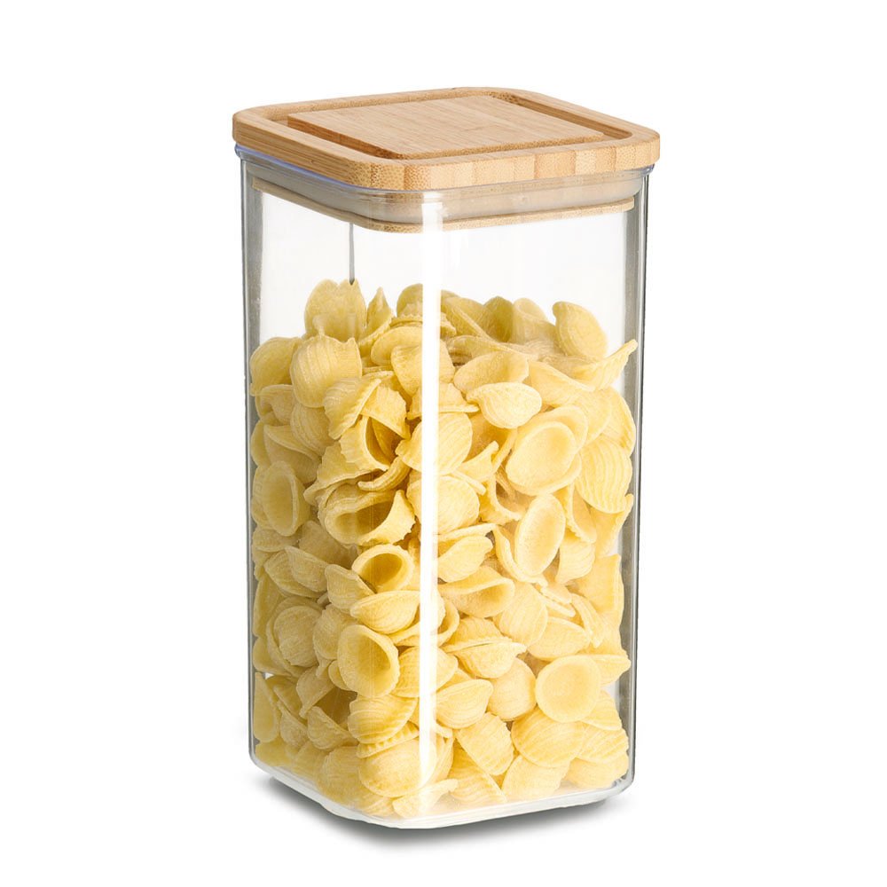zeller-k-che-vorratsdose-1200ml-kunststoff-bambusdeckel image 2