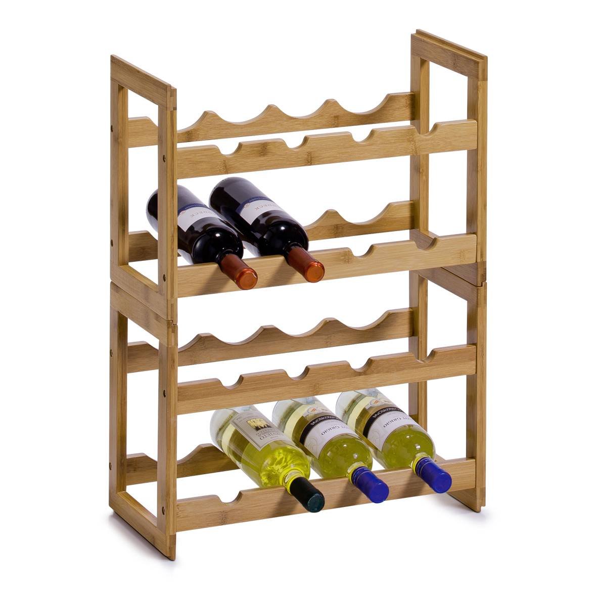zeller-present-weinregal-bambus-8-flaschen-stapelbar image 3